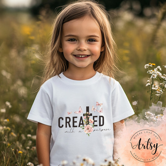 Kids Shirt - Created With A Purpose